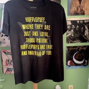 Harry Potter Hufflepuff Black T-Shirt